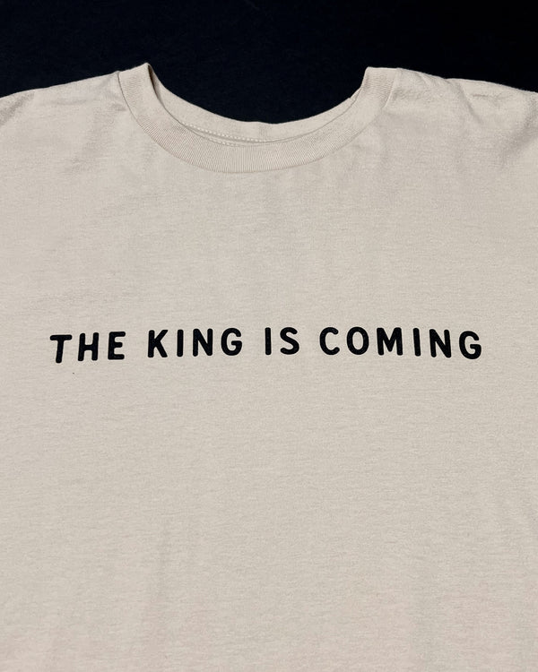 King Is Coming Powder White Unisex T-Shirt