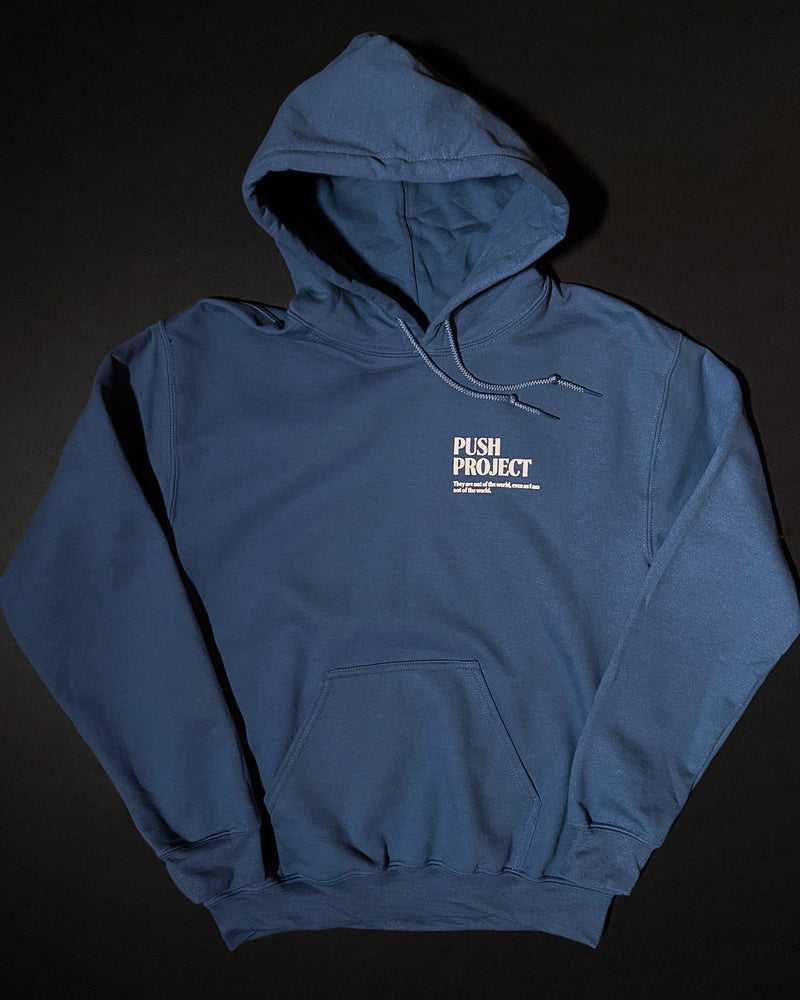 Falling Man Slate Blue Unisex Hoodie